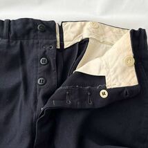 ヘリンボーン スレーキ 40s ウール ワークパンツ （ ビンテージ 40年代 HBT トラウザーズ NAVY デッキ ワイド スラックス WWⅡ 大戦 50s _画像7