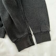 前V 90s DISCUS セットインスリーブ スウェット 墨黒 グレー 無地 ビンテージ （ 90年代 ディスカス トレーナー 80s 70s vintage sweat SK8_画像8