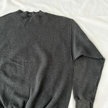 前V 90s DISCUS セットインスリーブ スウェット 墨黒 グレー 無地 ビンテージ （ 90年代 ディスカス トレーナー 80s 70s vintage sweat SK8_画像6