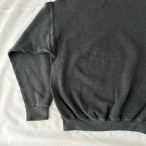 前V 90s DISCUS セットインスリーブ スウェット 墨黒 グレー 無地 ビンテージ （ 90年代 ディスカス トレーナー 80s 70s vintage sweat SK8_画像7