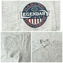 ビンテージ ハーレー ポケット Tシャツ USA製 00s 2004年製 （ HARLEY DAVIDSON バイカー バックプリント 杢グレー 霜降り 90s アメリカ製_画像8