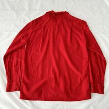 50s Skyline BOX wool shirt スカイライン ボックス ウールシャツ 長袖 赤 無地 ビンテージ （ 50年代 ロカビリー ドリズラー ファラオ 40s_画像4