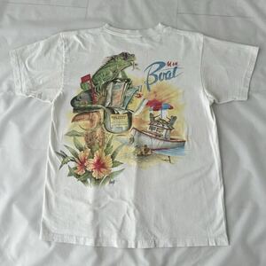 1995年製 グッドデザイン イグアナ Caribbean Soul USA製 Tシャツ シングルステッチ ビッグサイズ ビンテージ （ 90s 90年代 アニマル 動物