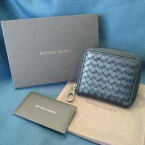 ＄【 BOTTEGA VENETA ボッテガヴェネタ イントレチャート 二つ折り財布 510293 V4651 1000 ブラック 箱入り メンズ 財布 】KH11868