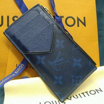 ＄【 LOUIS VUITTON ルイヴィトン タイガラマ コインカード ホルダー M30270 ICタグ モノグラムエ コバルトブルー 小銭入れ 財布 】KH12060_画像2