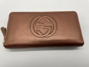 ∞.綺麗【グッチ 財布 GUCCI 長財布/ラウンドファスナー ソーホー インターロッキングG ピンクベージュ系 308004】OK17304