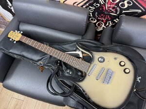 〓 希少品【Danelectro Guitar ダンエレクトロ ロングホーン ギター ヴィンテージ 楽器 レザーケース付き】HO9665