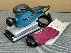 #未使用 展示品【Makita マキタ 仕上げサンダ モデルBO4900V 100V 木材等 各種材料 表面仕上げ用 研磨 集塵バッグ ペーパー付】NA01477