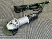 #極美 保管品【HITACHI 日立工機 G 10SH5 100mm 電気ディスクグラインダ 100V 切断 各種研磨作業 汎用 砥石付】NA01519_画像2