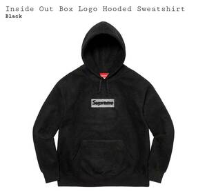 23S/S Supreme Inside Out Box Logo Hooded Sweatshirt (L・Black) オンライン購入 新品・未開封 シュプリーム インサイド ボックス ロゴ