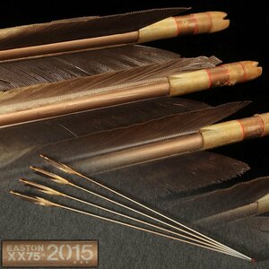 DS572 bow .[EASTON xx75 2015] duralumin arrow total length 91.8cm total -ply 112g four * arrow feather archery .