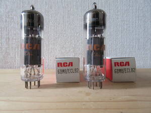 RCA (Mullard ?) 6BM8 ECL82　　MADE IN GREAT BRITAIN　　２本セット！！ 