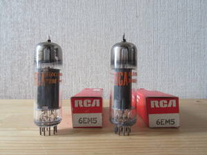 RCA 6EM5　　２本セット　　小型アンプの出力管にどうぞ！！