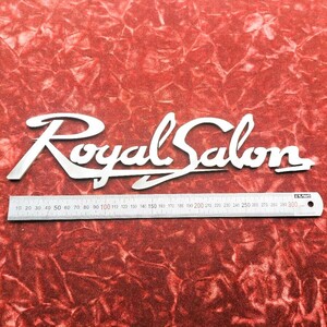 RoyalSalon　レプリカエンブレム　デコトラ　観光バス　中央観光　サロンバス　レトロ　リアル金属感　昭和　板厚3ミリ　ステンレス製　大