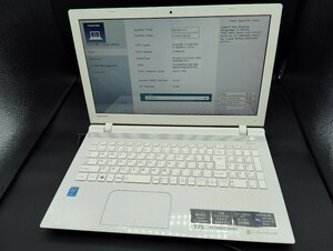 ■動作確認済み　TOSHIBA　dynabook T75/RWS2　PT75RWS-HHB3　Core i7-5500U 8GBメモリ　ノートパソコン　PC　ホワイト■