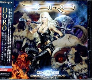 2023年日本盤CD!! 帯付き・2枚組 Doro / Conqueress - Forever Strong And Proud ドロ・ペッシュ Rob Halford Judas priest 解説・歌詞付き