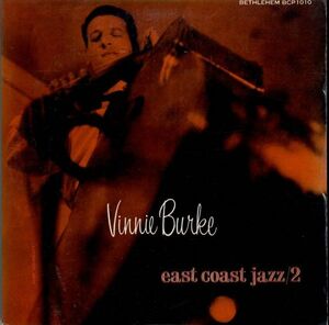 55年 US10インチ！DG 深溝 MONO盤 FLAT Vinnie Burke Quartet / East Coast Jazz/2【Bethlehem / BCP 1010】ヴィニー・バーク ジャズ