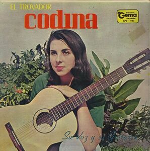 プエルトリコ盤オリジLP！El Trovador Codina / Su Voz Y Su Guitarra Producciones Gema LPG 1182 ラテン・クラシック ボレロ Latin