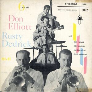 55年 US10インチ！DG 深溝 Don Elliott And Rusty Dedrick / Six Valves【Riverside / RLP 2517】ドン・リオット ラスティ・デドリック