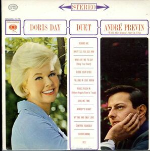 USオリジLP！6EYEラベル STEREO盤 マト枝1AA / 1A Doris Day And Andre Previn / Duet【Columbia CS 8552】ドリス・デイ ジャズ Jazz