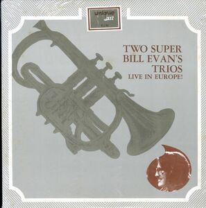 Unofficial盤LP！シュリンク付 Two Super Bill Evan's Trios / Live In Europe!【Unique Jazz / UJ 24】ビル・エヴァンス Eddie Gomez