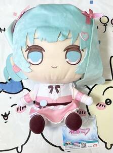 初音ミク きゅるまるBIGぬいぐるみ ピンクマカロンver. 新品 未使用 ボーカロイド ボカロ