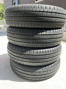 ダンロップ エナセーブ　DUNLOP EC204 155/65/R14 22年製　4本 中古タイヤ　バリ山　バリ溝