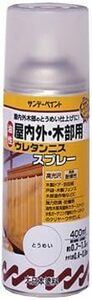 サンデーペイント 屋外木部用ウレタンニススプレ 400mL トウメイ