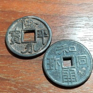 181　皇朝十二銭　和同開珎　隆平永宝　日本古銭　コイン　貨幣