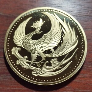 300 Japan old coin . gold gold coin Phoenix .. .. phoenix memory medal heaven .. under .. rank memory better fortune luck with money fortune .