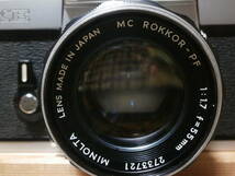 minolta XE MC ROKKOR-PF 1:1.7 f=55mm レンズ付き　動作確認済み_画像9