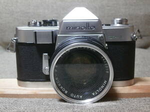 minolta（CHIYODA KOGAKU） SR-1 AUTO ROKKOR-PF 1:1.8 f=55mm レンズ付き　動作確認済み 