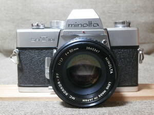 minolta SRT 101 MC ROKKOR-PF 1:1.7 f=50mm レンズ付き　動作確認済み