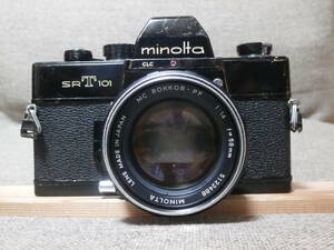 minolta SRT 101 MC ROKKOR-PF 1:1.4 f=58mm レンズ付き　動作確認済み