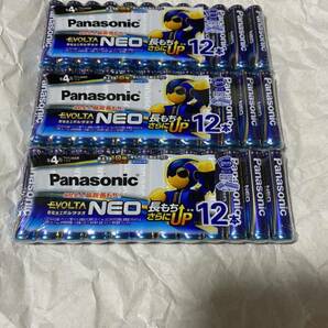 [新品未開封] アルカリ乾電池 エボルタネオ 単4形 12本パック LR03NJ/12SW x3