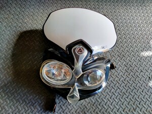  Acerbis front cowl mask head light foglamp 