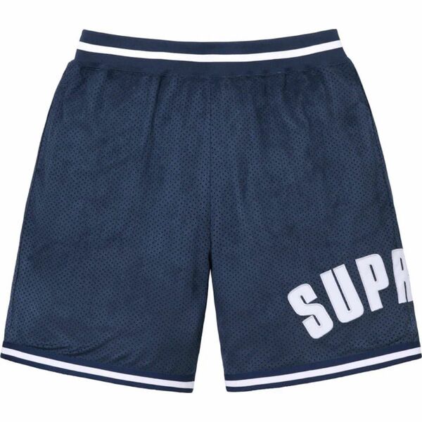 Supreme Ultrasuede Mesh Short Navy S