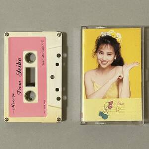 松田聖子　ファンクラブ限定「Message From Seiko」 非売品　カセットテープ　当時物　昭和　80年代　アイドル