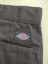 90s USA製 ビンテージ Dickies ディッキーズ TALONジッパー 874 ワークパンツ W36L34 ブラウン ★80sワーク古着_画像6