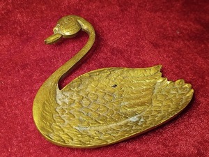 FLAMINGO Ashtray ヴィンテージ アンティーク 1930s 灰皿 フラミンゴ タバコ シガー 店舗什器 カフェ ディスプレイ キッチン 真鍮