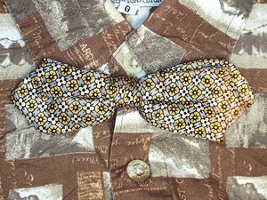 NYC 幾何学 ニューヨーク クリップ 蝶ネクタイ ボウタイ bowtie ヴィンテージ1940s 50s 60s 古着 お洒落 レトロ JUNK