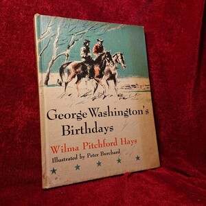 George Washington's Birthaday's 1963 s /洋書 ヴィンテージ アンティーク 古本 アメリカ シャビー インダストリアル カフェ 店舗 装飾