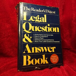 LEGAL QUESTION & ANSWER BOOK 1988洋書 ヴィンテージ アンティーク 古本 アメリカ シャビー インダストリアル カフェ 店舗 装飾