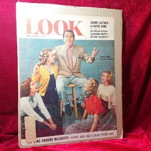 LOOK MAGAZINE 雑誌 切り抜き ヴィンテージ 50s 60s 絵 ミニポスター 写真 オリジナル ライフ LIFE 洋書 ライフ誌 ディスプレイ レトロ