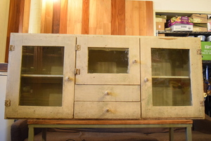 50s 60s ミッドセンチュリー 木製 ガラス棚 ヴィンテージ オリジナル ショーケース ウッド 店舗什器 カフェ 約115㎝ｘ50㎝ｘ24㎝