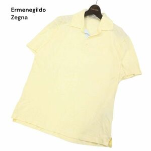 イタリア製★ Ermenegildo Zegna エルメネジルド ゼニア 春夏 半袖 鹿の子 ポロシャツ Sz.M/50　メンズ　I4T01506_4#A