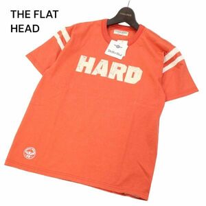 【新品 未使用】 THE FLAT HEAD フラットヘッド HARD BIRD ハードバード 半袖 Tシャツ カットソー Sz.40　メンズ 日本製　I4T01521_4#D