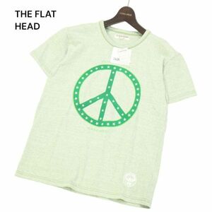 【新品 未使用】 THE FLAT HEAD フラットヘッド HARD BIRD ハードバード★ 春夏 PEACE HUNTER 半袖 Tシャツ Sz.38　メンズ　I4T01552_4#D