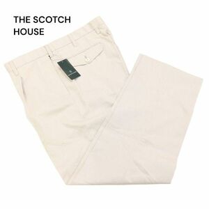 【新品 未使用】 THE SCOTCH HOUSE スコッチハウス 通年 ワンタック★ ストライプ スラックス パンツ Sz.88　メンズ　I4B00838_4#R