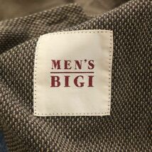 90s★ MEN'S BIGI オールド メンズビギ 春夏 リネン混 ジップ ブルゾン ジャケット Sz.L　メンズ 古着　I4T01543_4#M_画像5